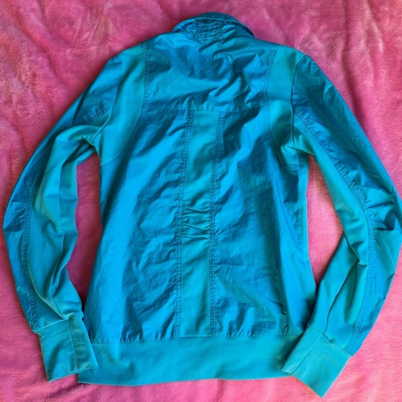 Adidas Windbreaker Zip Up Blue White Detail - Picture 2 of 8